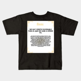 Seneca: the philosopher who helps you find your direction Kids T-Shirt